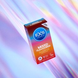 EXS Préservatifs aromatisés Mixed Flavours 54mm x12